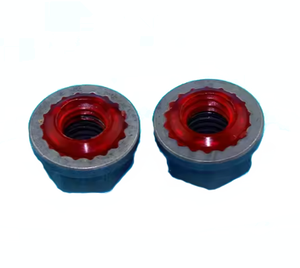 Écrou autobloquant <span class=keywords><strong>d</strong></span>'<span class=keywords><strong>étanchéité</strong></span> hydraulique plaqué zinc jaune M6 - Product Image 1