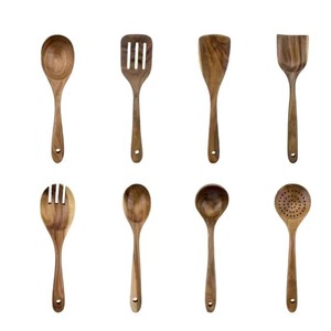 Wooden spatula, household <b>kitchen</b> spatula, non-stick, heat-resistant, for stir-frying, rice scoops, and soup ladles. - Product Image 5