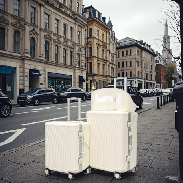 Top Selling Comfortable Portable Travel Luggage Set Light Weight Spinner Wheels Hard Shell Trolley Case Aluminum Frame