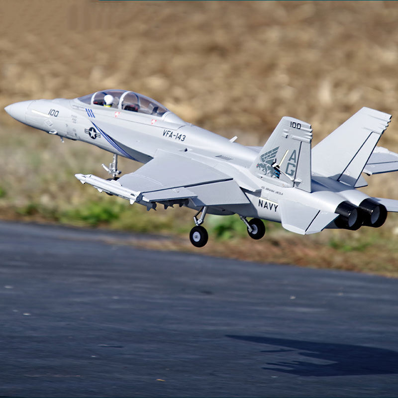 70mm Ducted Fan EDF Jet F18 PNP F/A-F V2 Hornet RC Airplane