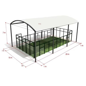 สนามแพเดิลเทนนิสแบบพกพาขนาด 10x20 เมตร มาตรฐาน พร้อมประกอบ วิวพาโนรามา สนามแพเดิลเทนนิสที่ดีที่สุดสำหรับขาย - Product Image 2