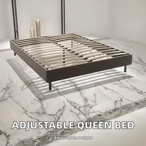 <span class=keywords><strong>Base</strong></span> de Cama Twin XL Ajustable en Altura - Estructura Moderna <span class=keywords><strong>Tapizada</strong></span> con Listones de Madera, Patas Metálicas Resistentes, Estructura Silenciosa, Ensamblada en Fábrica - Product Image 6