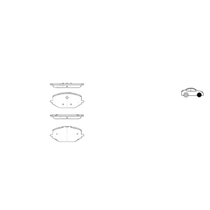 Set Pastiglie Freno Anteriori DYNAS PF1263 per OPEL ASTRA L Compatibili con Disco da 304mm - Product Image 1