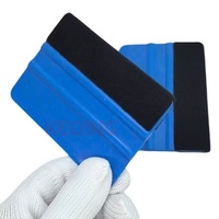 Raclette en feutre suédé pour l'application de films de protection automobile, accessoires pour vitres et outils de découpe de film de carrosserie avec raclette carrée