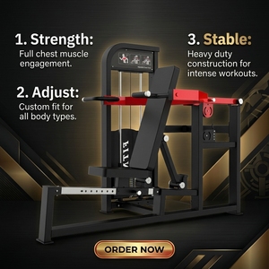Macchina Regolabile per Chest Press, Attrezzatura Commerciale per Allenamento della Forza - Product Image 5