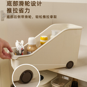 <span class=keywords><strong>Boîte</strong></span> de rangement Hengyi avec roulettes, organiseur de cuisine en plastique pour <span class=keywords><strong>épices</strong></span> et condiments, 1er étage, amovible - Product Image 2