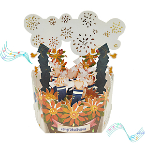 Celebrar la graduación Tarjeta de felicitación musical Tarjetas de felicitación Gracias Graduación Tarjeta emergente con sobres - Product Image 3