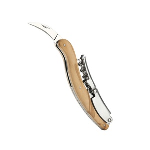 Biểu Tượng Tùy Chỉnh Hiện Đại Ô Liu Xử Lý Thép Không Gỉ Rượu Vang Mở Chai Với Lá Cắt Cho Sommeliers Và Rượu Vang Bồi bàn - Product Image 1