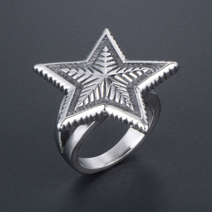 Star Exaggerated <b>Ring</b> <b>Titanium</b> Steel Women's Jewelry Korean Style Fashion Accessory SA964 - Product Image 2