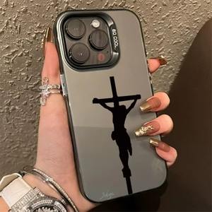 Funda de teléfono Jesus Cross para Christian Belief PC a prueba de golpes Compatible con <span class=keywords><strong>iPhone</strong></span> 11 12 13 14 15 16 17 Promax Air Mini <span class=keywords><strong>SE</strong></span> <span class=keywords><strong>2020</strong></span> - Product Image 3