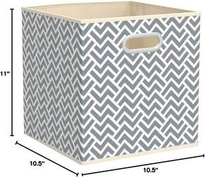<b>Collapsible</b> Fabric Cube <b>Storage</b> <b>Boxes</b> <b>Storage</b> Cube with Handle - Product Image 5