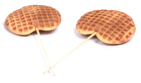 Gaufrier à sandwich en forme de cœur à 2 tranches avec panneau décoratif en acier inoxydable