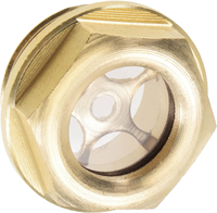 Jauge de niveau d'huile en laiton M24x1.5mm avec joint torique - Raccords de compresseur d'air pour réservoirs Jaune