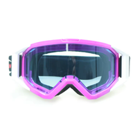 Lentille anti-UV en PC vente en gros Lunettes de moto pour jeunes résistantes aux chocs et à la saleté, résistantes aux rayures et aux rayures