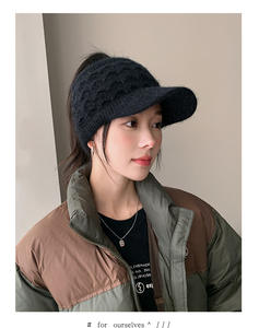 2024, venta al por mayor, sombreros de Invierno para mujer de otoño e invierno, gorro de lana de punto, apliques de lentejuelas, gorro con orejeras, gorro - Product Image 3