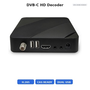 Receptor de TV por Cable DVB-C HEVC con Escaneo Manual y Automático HD AV IR para Operadores de TV de Pago ERI-DVBCHD004 - Product Image 1