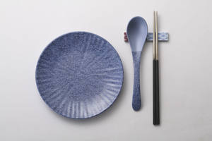 جودة عالية 7 "طبق أرجواني أزرق دائري ميلامين جانبي بأحجام مختلفة - Product Image 4