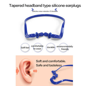 Tapones para los oídos de silicona PU reutilizables e insonorizados a prueba de agua con diseño de <span class=keywords><strong>banda</strong></span> para reducción de ruido Protección auditiva Característica de seguridad para dormir - Product Image 2