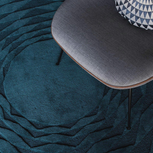Tapis en laine tufté à la main 100% laine de Nouvelle-Zélande, tapis de luxe sur mesure, fait main, ignifuge, à poils épais, durable, texture douce - Product Image 2
