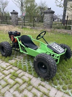 Go Kart de Carreras con Tracción de Cadena, Motor de 4 Tiempos, Freno de Disco, 4x4, Accesorios para Kart Recreativo para Derrapes al Aire Libre