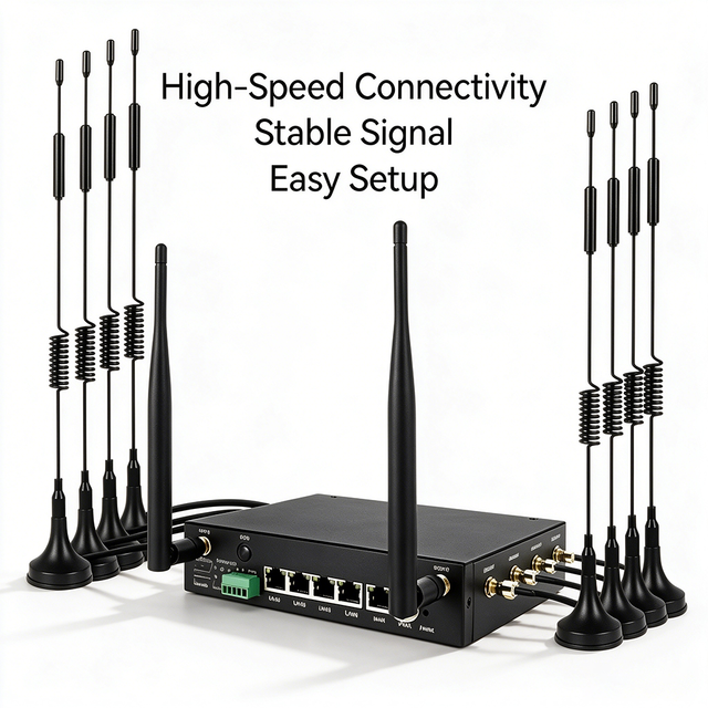 Dual Sim 5G Industrial Router Ax3000 WiFi 6 Gigabit Ethernet Gateway Zero Network Downtime for Industrial Automation