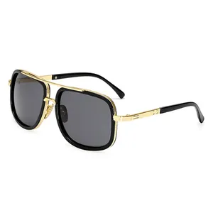 New Style 2022 Sunglasses Pilot Women Retro Eyewear Fancy Mens Metal Shades Leopard Sun Glasses Sunglasses Men Ladies