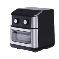 Four à friteuse à air en acier inoxydable à deux chauffages haut/bas, fenêtre visible, commande numérique, capacité supérieure à 10 L, classe d'efficacité énergétique