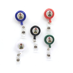 Eco-friendly Retractable Plastic Nursing <b>ID</b> <b>Card</b> <b>Holder</b> YO-YO Badge Reels for Nigeria Market Accessory - Product Image 6