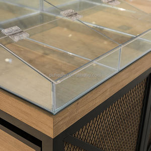 ชั้นวางของซูเปอร์มาร์เก็ตแบบเป็นชั้นทำจากไม้น้ำหนักเบาสำหรับวางอาหารและขนม - Product Image 4