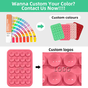 Custodia personalizzata con Logo adesivo in <span class=keywords><strong>Silicone</strong></span> per telefono con aspirazione custodia per cellulare compatibile con supporto per accessori mobili a mani libere - Product Image 2