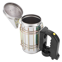 Wiederaufladbarer Elektrischer Bienenraucher mit Schwarzem Griff, Edelstahl-Düse, Bienenstock-Begasungsgerät, Bienenschutz-Raucher, Imkerei-Werkzeug