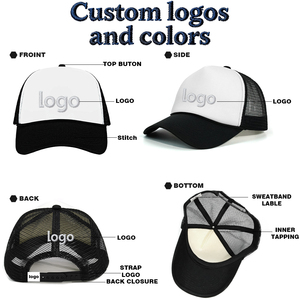 Gorra Trucker de Espuma de 5 Paneles Promocional al por Mayor con Estampado Animado y Cuerda, Gorra de Malla de Espuma para Deportes al Aire Libre - Product Image 3