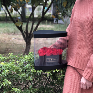 Phong Cách Mới Chất Lượng Cao Trái Tim Hoa Đóng Gói Hộp Quà Tặng Với <span class=keywords><strong>PVC</strong></span> - Product Image 6