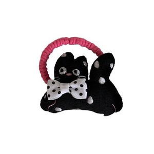 Lindo lazo para el cabello con diseño de gato y lunares, banda para el cabello con muñeca 3D, accesorio para el cabello. - Product Image 5