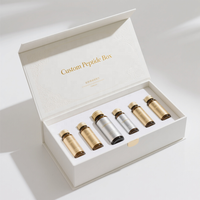 Boîtes rigides personnalisées avec estampage à chaud et fermeture magnétique pour coffrets de peptides de collagène haut de gamme - Emballage cadeau haut de gamme