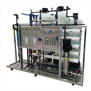 Purificador de Agua por Ósmosis Inversa Industrial y Comercial para Protección Ambiental, PLC, Bomba y Motor, Capacidad 250 L/H, Desalinización 98-99% - Product Image 5