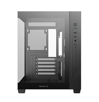 Boîtier DeepCool CG330 blanc et noir Micro-ATX sans pilier, double compartiment, verre trempé, pour PC gaming, compatible avec refroidisseur 360 mm, en stock