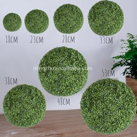 Boule de buis artificielle ornementale pour jardin vertical et boules d'herbe 33CM en PE résistant aux intempéries et imperméable à suspendre