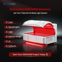 Lit de luminothérapie infrarouge proche professionnel, chambre de luminothérapie rouge pour les cliniques de longévité et de bien-être