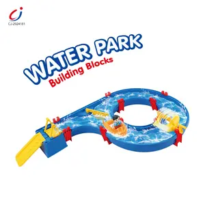 Chengji juguetes canal summer play water track toy boat racing new children beach toys kids play water toys for children