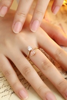 Bague Toi et Moi en or massif 10K 14K 18K avec diamants de laboratoire ronds et en forme de poire pour mariage, fête, fiançailles