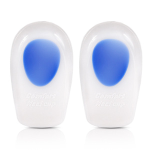 Véritable coussinet de talon en <span class=keywords><strong>silicone</strong></span> blanc lait sport absorbant les chocs intérieur en forme de U demi-taille - Product Image 5