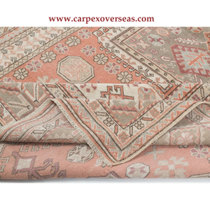 Beau tapis Oushak antimicrobien confortable de taille personnalisée en laine nouée à la main pour la maison salon tapis et ensembles antidérapants - Product Image 1