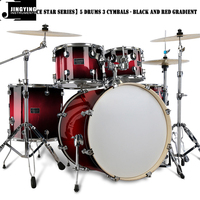 Jingying 2026 – Vente en gros usine – Kits de batterie professionnels haut de gamme série Star pour adultes – Instruments de percussion
