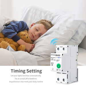 Tuya <span class=keywords><strong>WIFI</strong></span> akıllı anahtar röle 2P 63A devre kesici akıllı ev zamanlayıcı APP uzaktan kumanda Alexa Google ev ile çalışmak - Product Image 4