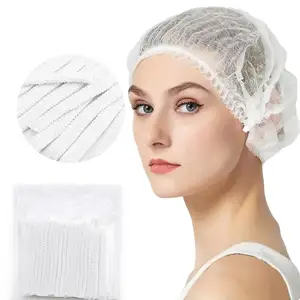 HDX 50 pack Cappello bianco monouso in tessuto non tessuto copricapo unisex adatto per il servizio di ristorazione per dormire da 21 pollici