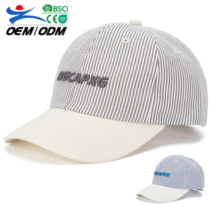 Stylish 6-Panel Cotton Baseball <b>Cap</b> Custom Embroidered Logo Summer <b>Plain</b> Fashion Sports <b>Cap</b> for Outdoor Sun Protection Fishing - Product Image 1