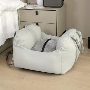 DO Modern Co-Pilot Siège de sécurité pour <span class=keywords><strong>chien</strong></span>, style carré robuste, sacoche de transport pour extérieur, amovible, lavable, durable, avec coussin de <span class=keywords><strong>voiture</strong></span>, emballage carton - Product Image 5