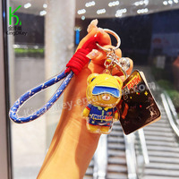 Chaoku Porte-clés pendentif couple ours en acrylique, figurine mignonne pour sac à dos, vente en gros