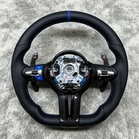 Volant en fibre de carbone pour BMW F30 F32 F34 F33 F10 F12 F15 F20 E90 E70 E71 F35 F22 F18 M3 M4 M5 M Volant de voiture sport